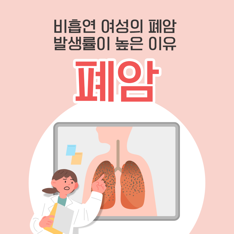 비흡연 여성의 폐암 발생률이 높은 이유